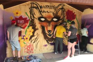 Graffiti-Projekt 'Weilrod wird bunt'