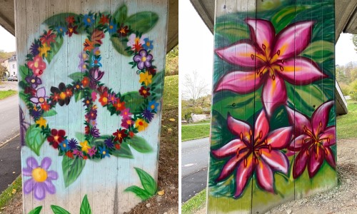 Vorgezogenes Graffiti-Projekt mit der Gemeinde Weilrod
